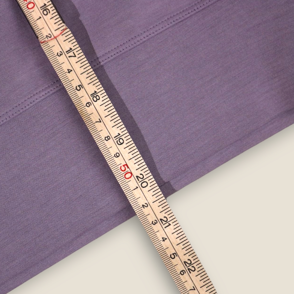 Lululemon Softstreme Perfectly Oversized Cropped Crew Womens Sz 4 Lavender Dust - Picture 6 of 10